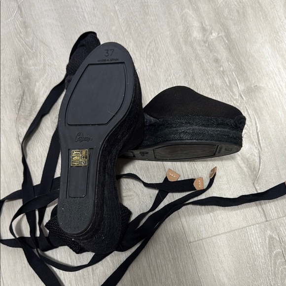 Castaner Black Espadrille Wedges - Picture 4 of 7